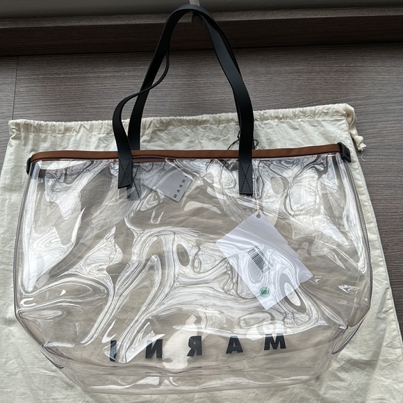 BNWT MARNI PVC/leather Tote/Handbag - Picture 13 of 14